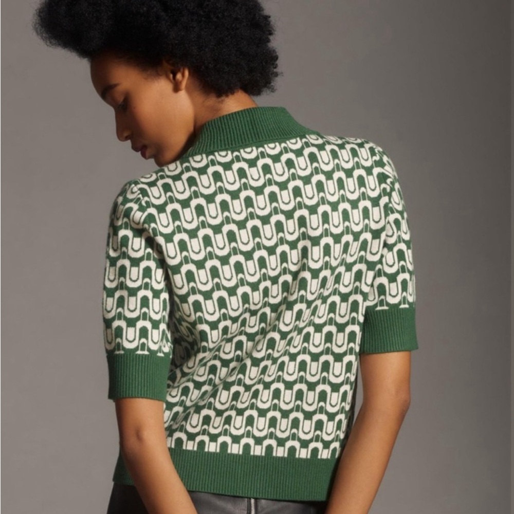 Kinsley cropped retro cardigan by Maeve Anthropologie